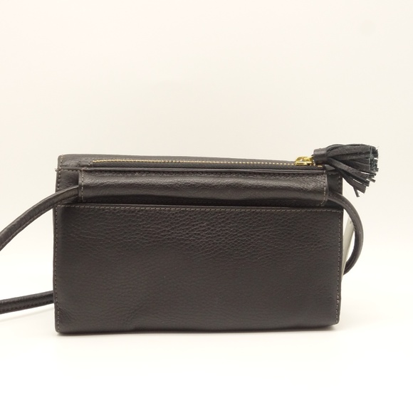 Fossil leather clutch/crossbody black bag | Mercari NWT FOSSIL Crossbody Bag Black Leather Clutch